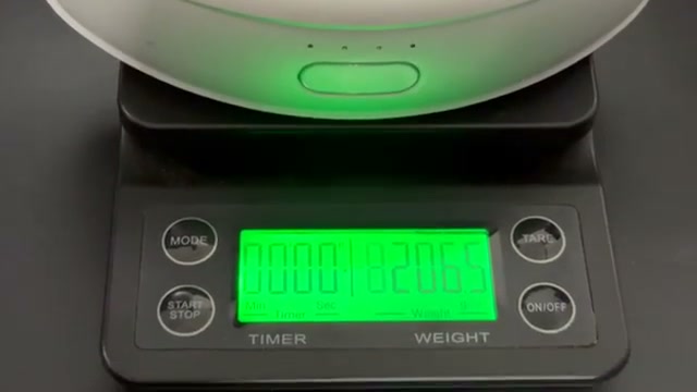 Annapro A3 Max battery on a digital scale